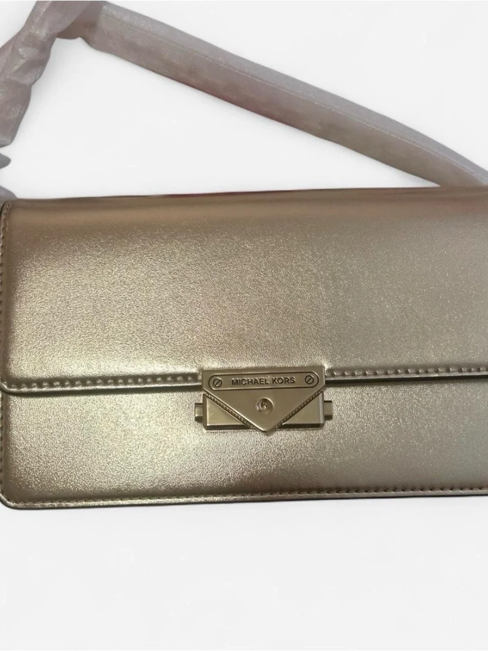 Michael Kors Metallic Gold Crossbody